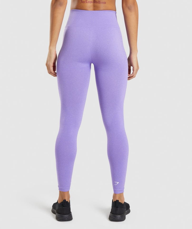 Women's Gymshark Vital Seamless 2.0 Leggings Lavender | NZ 3EKXDL